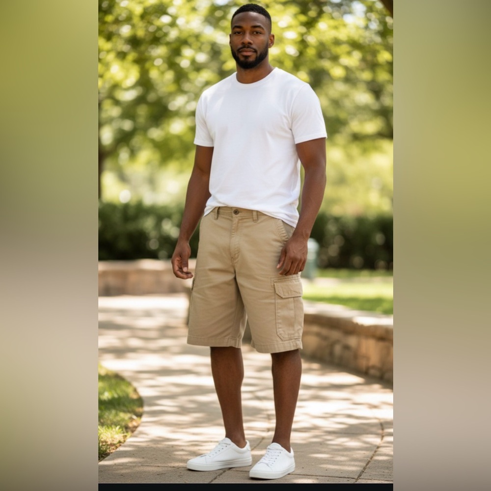 Classic Men's Cargo Shorts in Tan